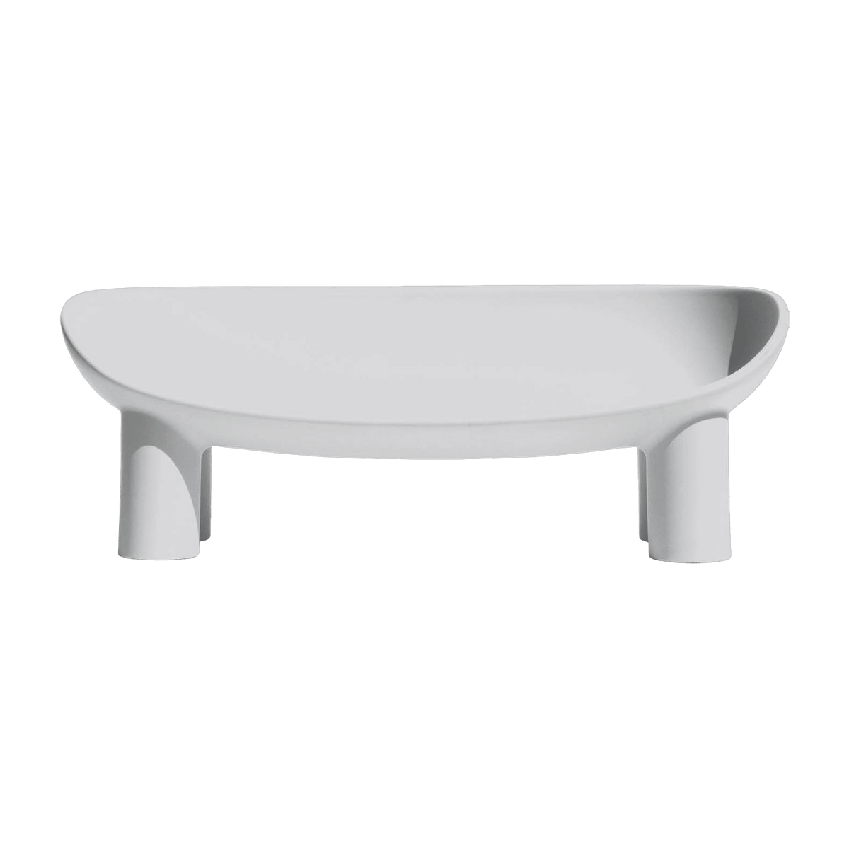 Roly Poly 2 seater polyethylene sofa - concrete grey Driade - The Cool Republic