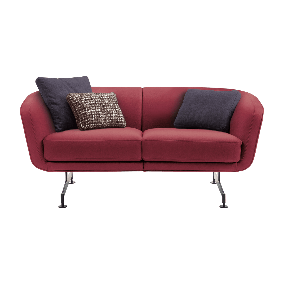 Canapé 2 places en tissu prune 170cm Betty - Kartell - The Cool Republic