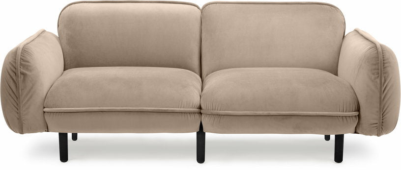 Canapé 2 places en velours beige Bean - Emko - The Cool Republic