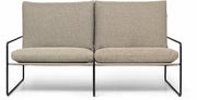 Canapé 2 places extérieur sable et métal noir Desert - Ferm Living - The Cool Republic