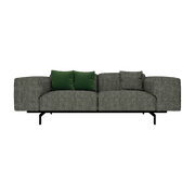 Canapé 2 places gris foncé 226 cm Largo - Kartell - The Cool Republic