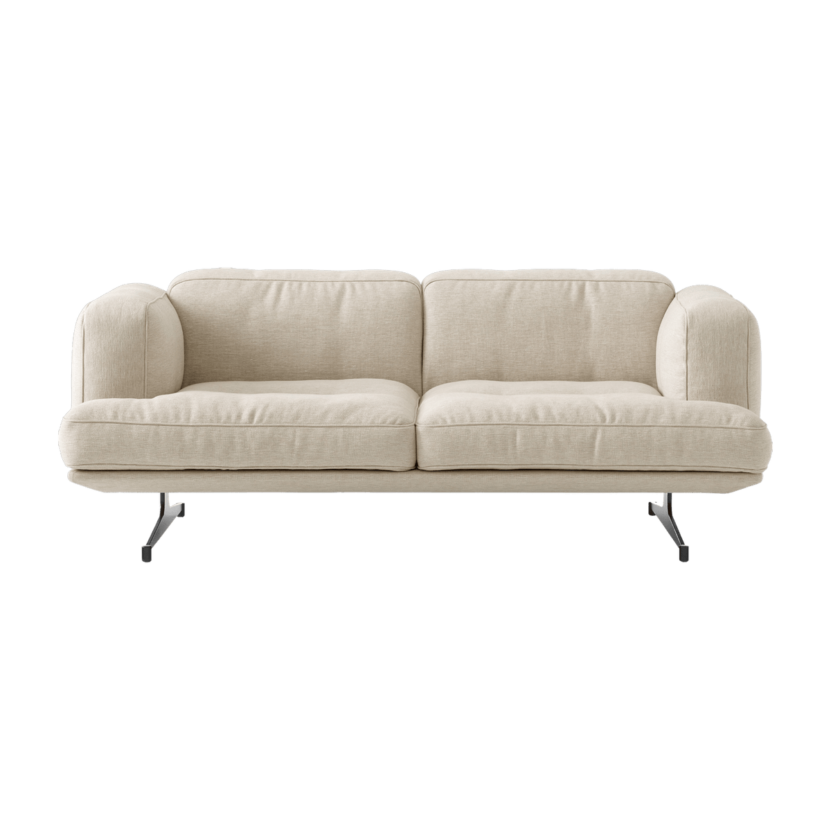 Canapé 2 places lin blanc cassé Clay 0011 Inland AV22 - &tradition - The Cool Republic