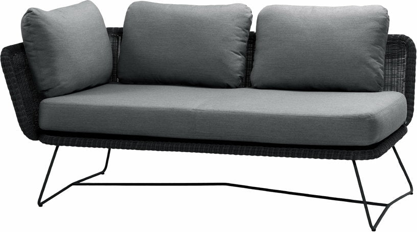 Canapé 2 places module droit noir Horizon - Cane - Line - The Cool Republic