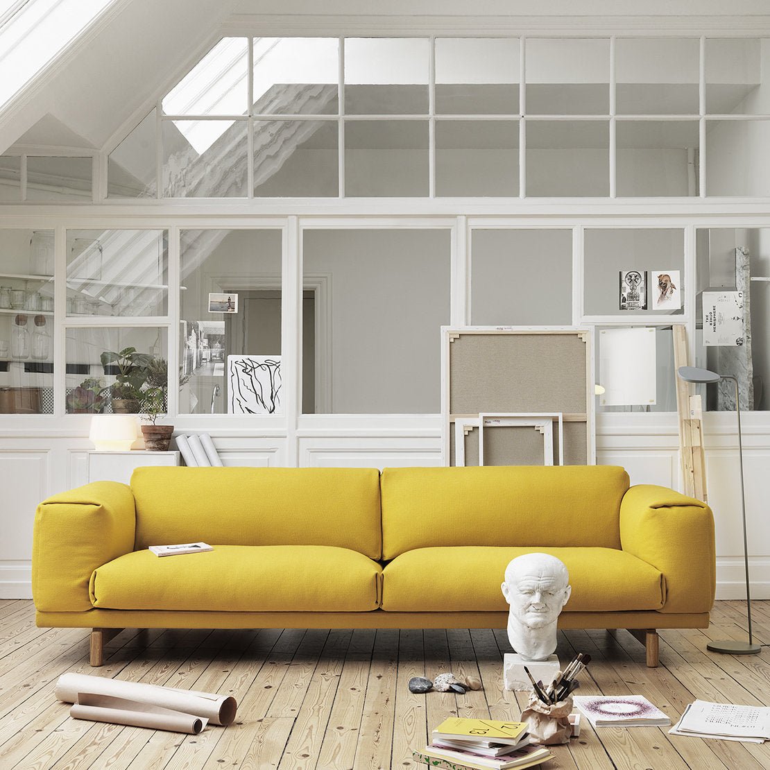 Canapé 2 places Rest Jaune - Muuto - The Cool Republic
