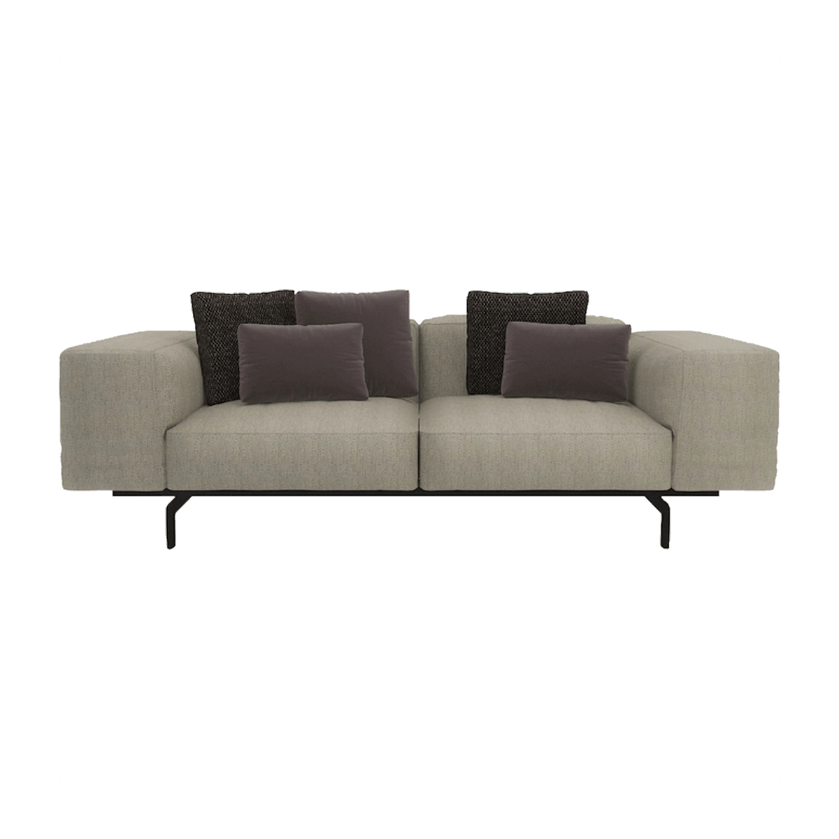Canapé 2 places sable 226 cm Largo - Kartell - The Cool Republic