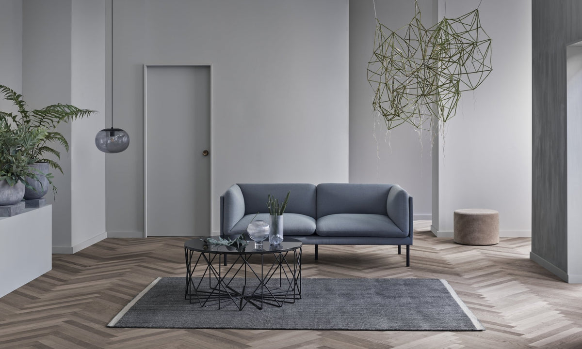 2-seater sofa fabric sand nantes and oiled oak Paste - Bolia - The Cool Republic