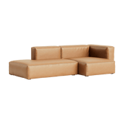 Canapé 2,5 places en cuir Sense nougat Mags Soft combinaison 3 right - Hay - The Cool Republic
