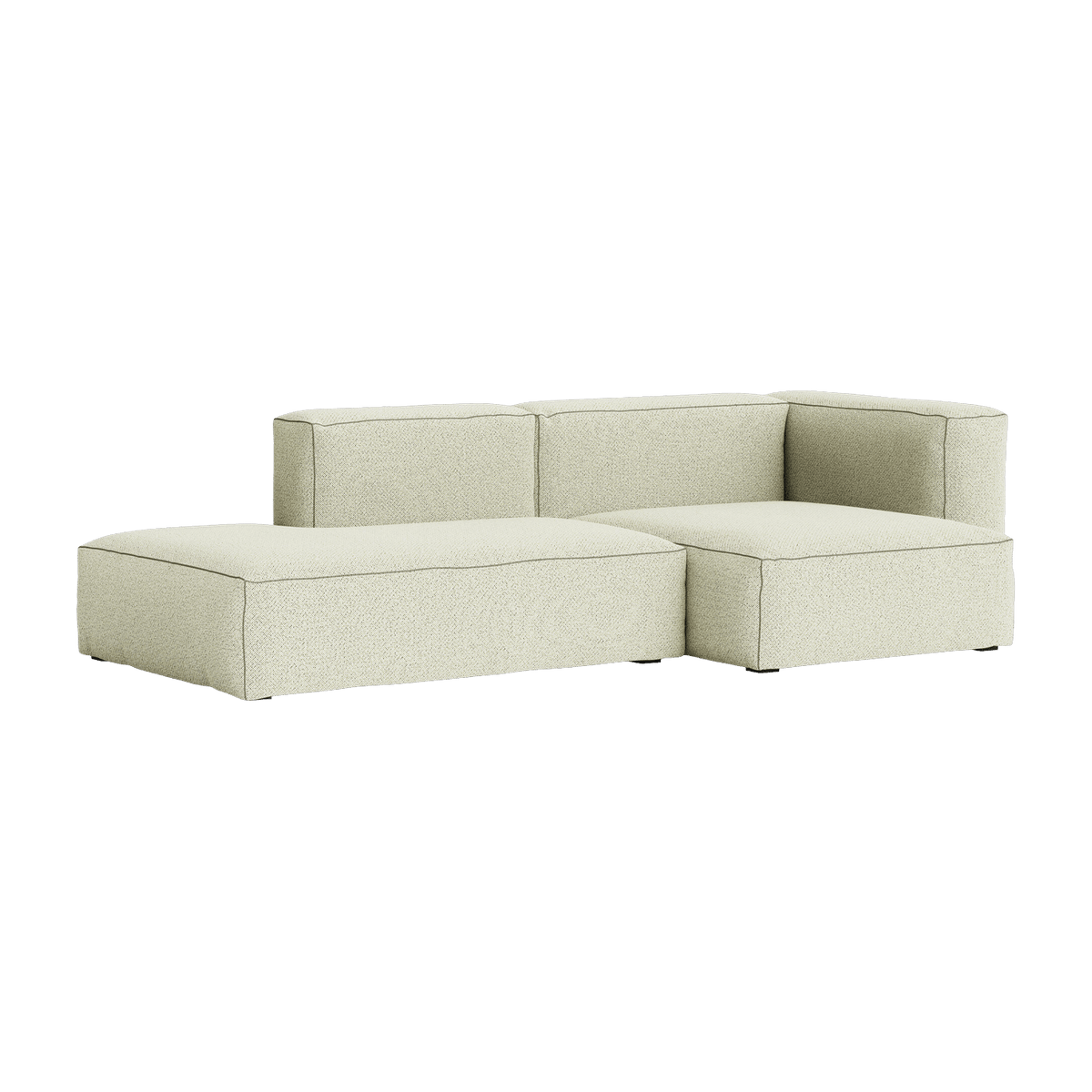 Canapé 2,5 places en tissu Coda 100 Mags Soft combinaison 3 right - Hay - The Cool Republic
