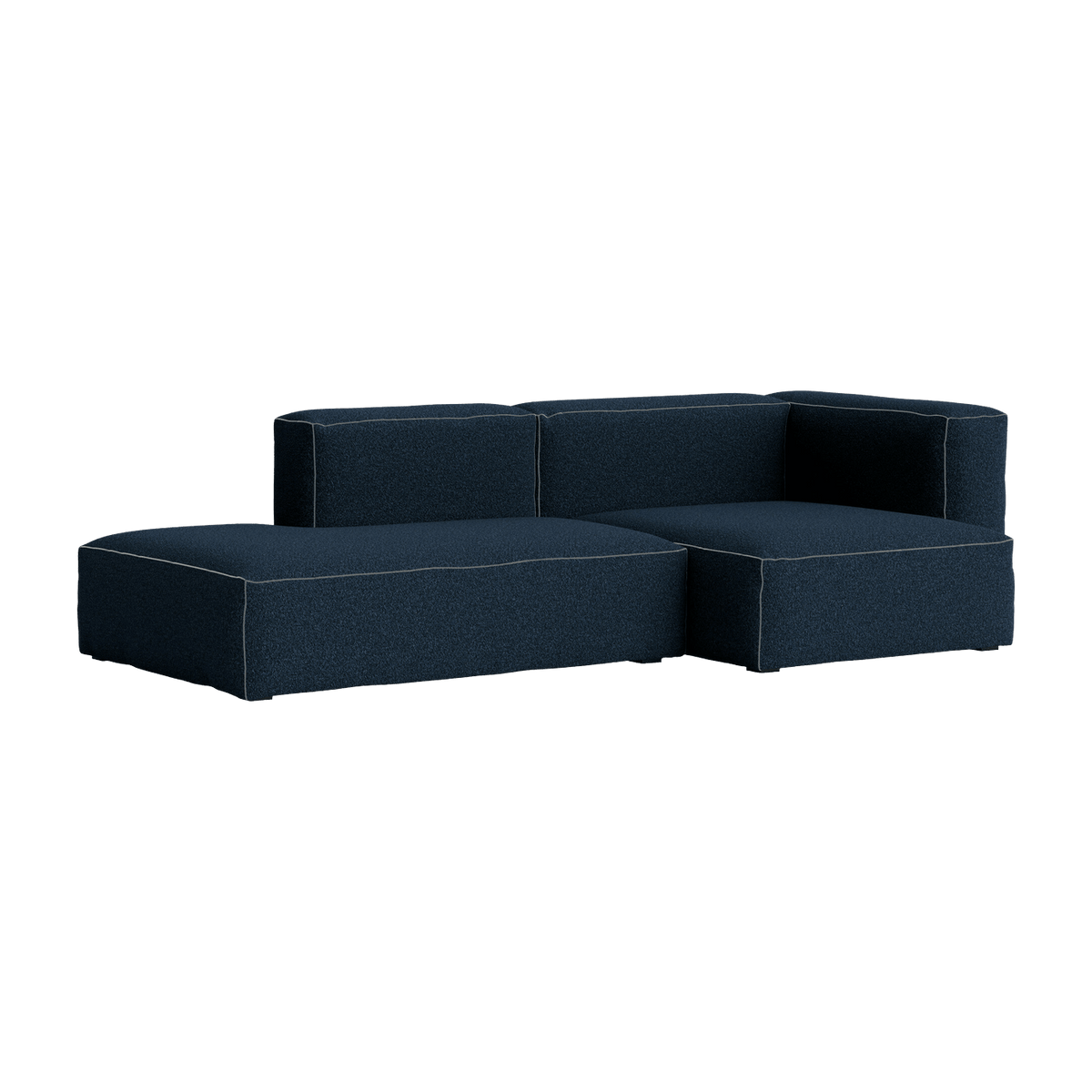 Canapé 2,5 places en tissu Flamiber dark blue J4 Mags Soft combinaison 3 right - Hay - The Cool Republic