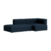 Canapé 2,5 places en tissu Flamiber dark blue J4 Mags Soft combinaison 3 right - Hay - The Cool Republic