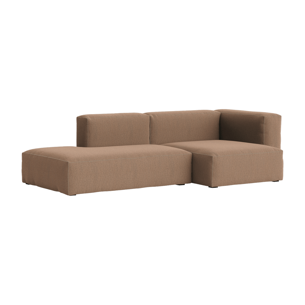 Canapé 2,5 places en tissu Re-wool 568 Mags Soft combinaison 3 right - Hay - The Cool Republic