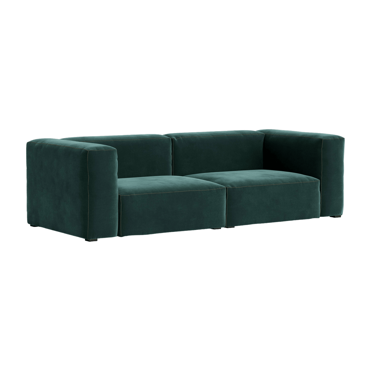 Canapé 2,5 places en velour Lola vert foncé Mags Soft combinaison 1 - Hay - The Cool Republic