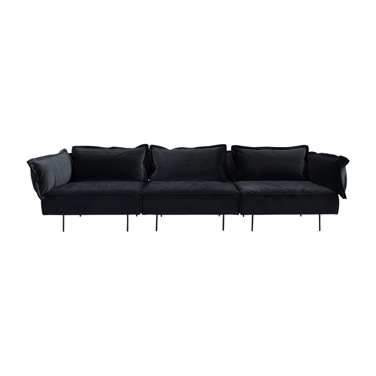 Canapé 3 places anthracite Velvet - HANDVÄRK - The Cool Republic