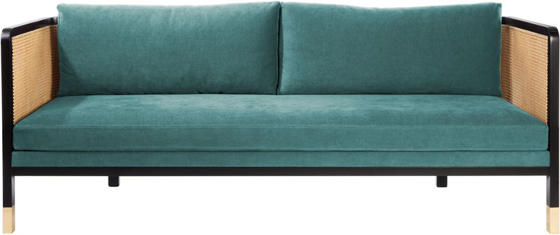 Canapé 3 places bleu Indien Cannage - RED Edition - The Cool Republic