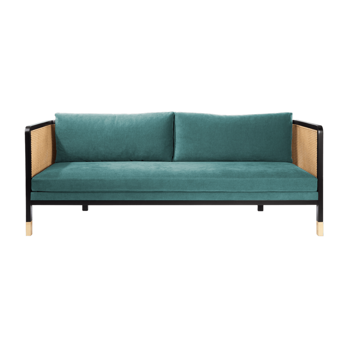 Canapé 3 places bleu Indien Cannage - RED Edition - The Cool Republic