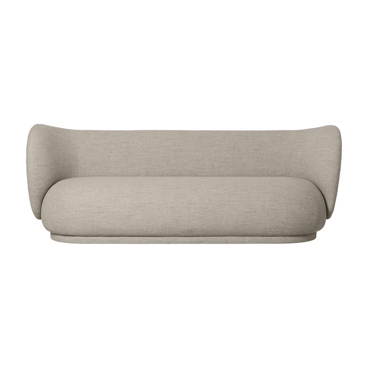 Canapé 3 places bouclé sable 210 cm Rico - Ferm living - The Cool Republic