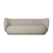 Canapé 3 places bouclé sable 210 cm Rico - Ferm living - The Cool Republic