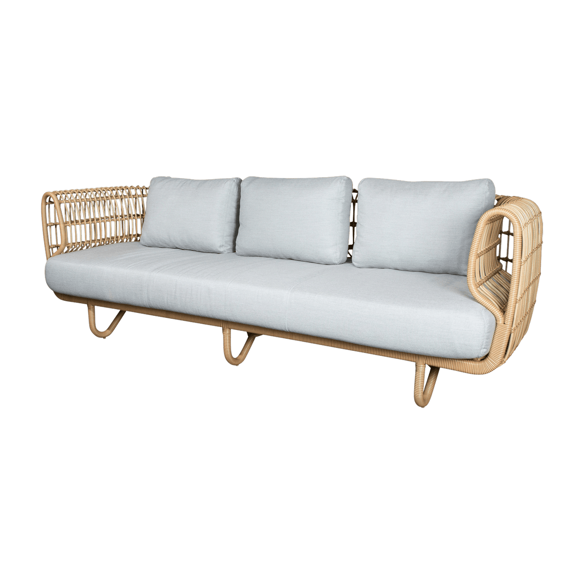 Canapé 3 places cadre naturel Nest - Cane-Line - The Cool Republic