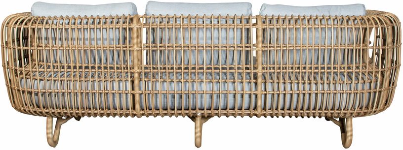 Canapé 3 places cadre naturel Nest - Cane - Line - The Cool Republic
