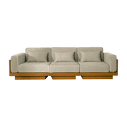3 seater sofa in Iroko natural fabric Georges The comfortable - Gabrielle Paris - The Cool Republic