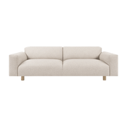 Canapé 3 places effet bouclette beige 240 cm Koti - Hem - The Cool Republic