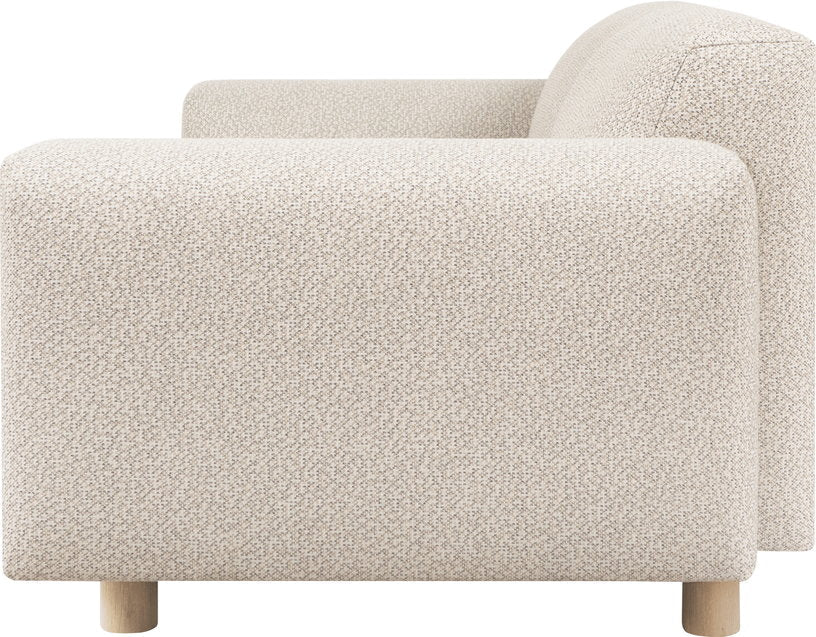 Canapé 3 places effet bouclette beige 240 cm Koti - Hem - The Cool Republic