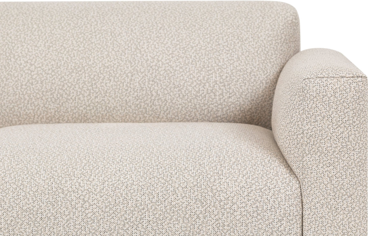 Canapé 3 places effet bouclette beige 240 cm Koti - Hem - The Cool Republic