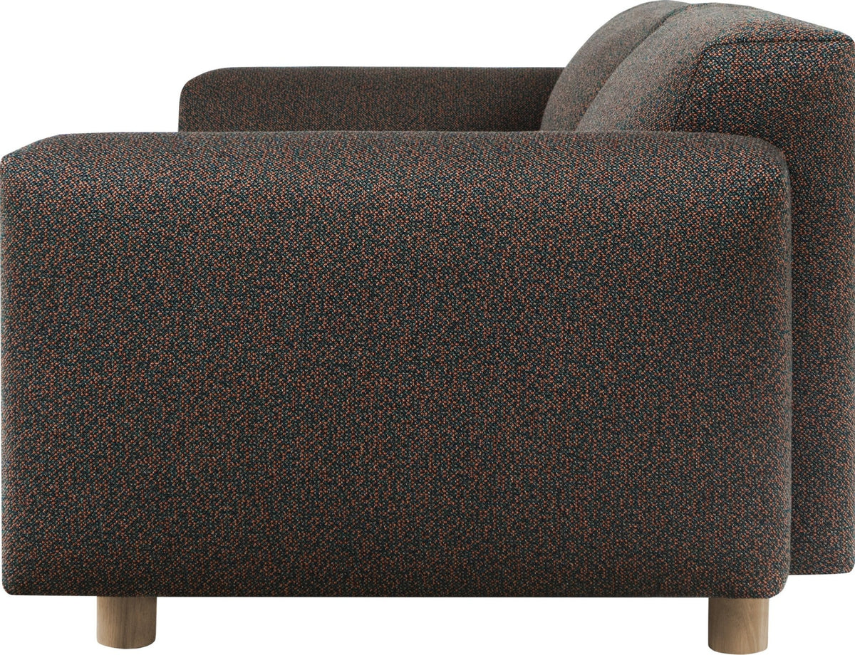 Canapé 3 places effet bouclette marron 240 cm Koti - Hem - The Cool Republic