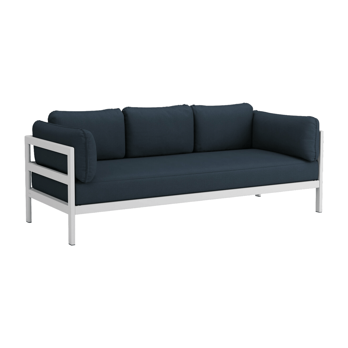 Canapé 3 places en métal gris austral et tissu bleu nuit Easy - Tiptoe - The Cool Republic