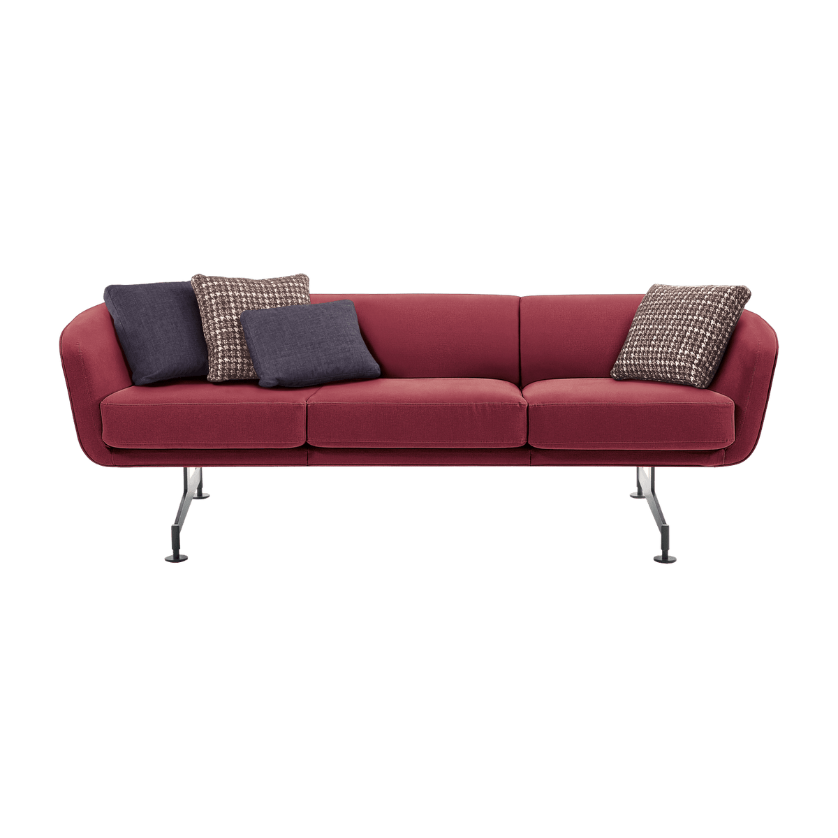 Canapé 3 places en tissu prune 245cm Betty - Kartell - The Cool Republic