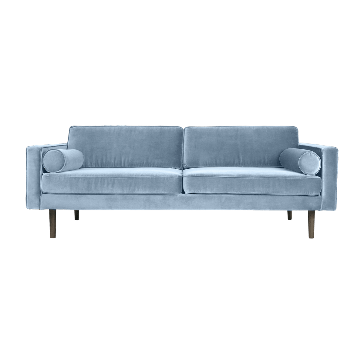 Canapé 3 places en velours bleu pastel Wind - Broste Copenhagen - The Cool Republic