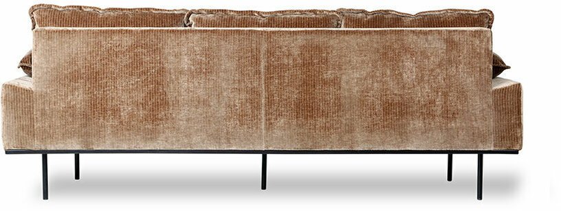 Canapé 3 places en velours côtelé Doré Retro - HKliving - The Cool Republic