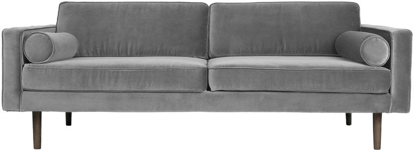 Canapé 3 places en velours gris Wind - Broste Copenhagen - The Cool Republic