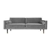 Canapé 3 places en velours gris Wind - Broste Copenhagen - The Cool Republic
