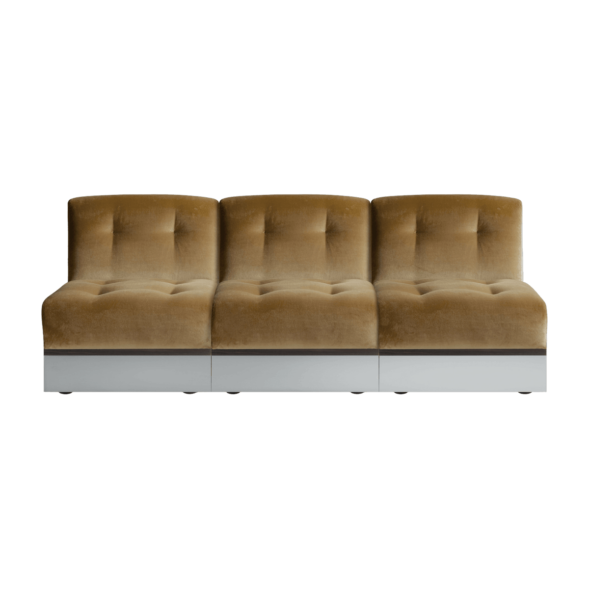 Canapé 3 places en velours honey 195 cm Stanley - RED Edition - The Cool Republic