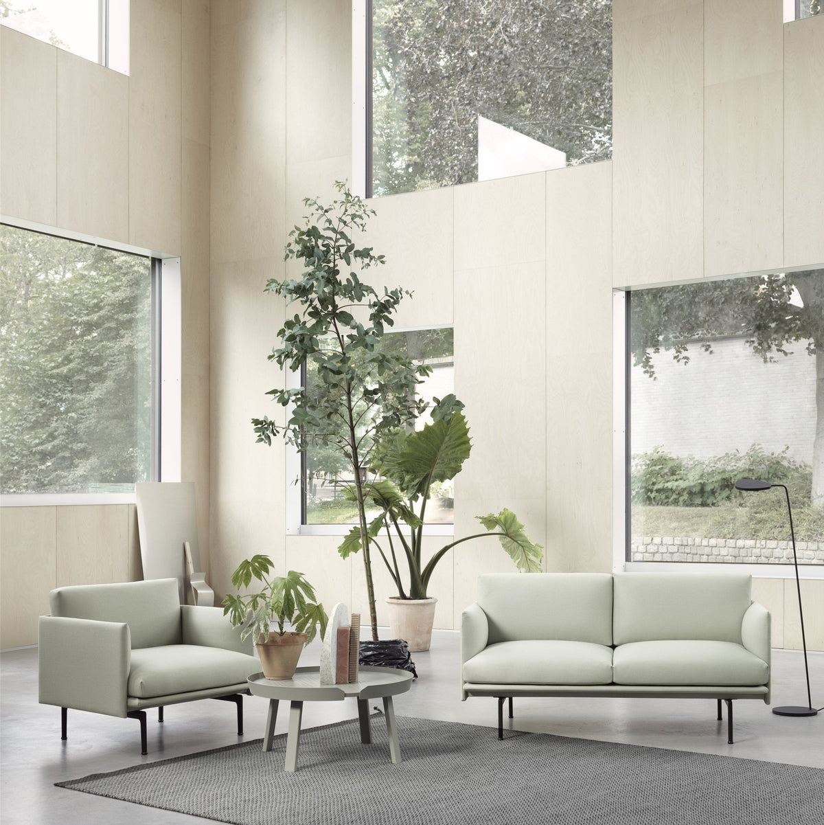 Canapé 3 places gris anthracite Outline - Muuto - The Cool Republic