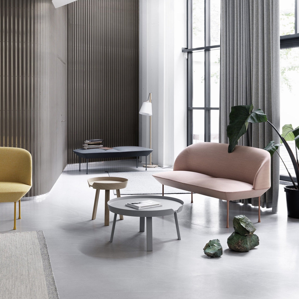 Canapé 3 places gris clair Oslo - Muuto - The Cool Republic