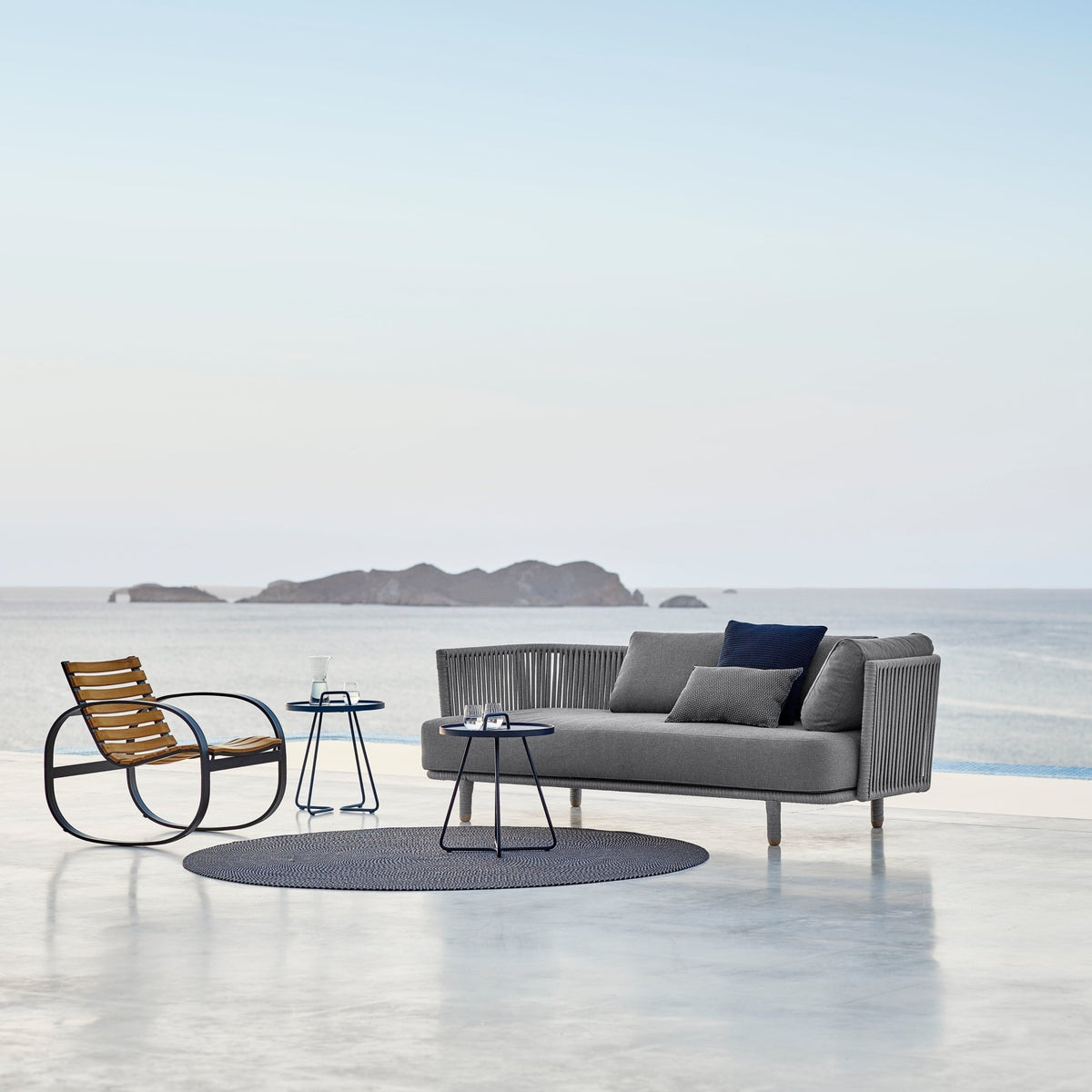 Canapé 3 places sans coussins Moments - Cane-Line - The Cool Republic