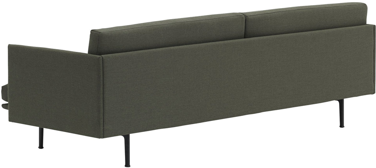 Canapé 3 places vert kaki Outline - Muuto - The Cool Republic