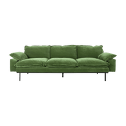 Canapé 4 places en velours vert Retro - Hkliving - The Cool Republic