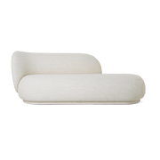 Canapé bouclé off white 190 cm Rico divan - Ferm living - The Cool Republic