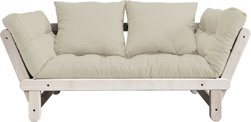 Canapé convertible 2 places beige Beat - Karup Design - The Cool Republic