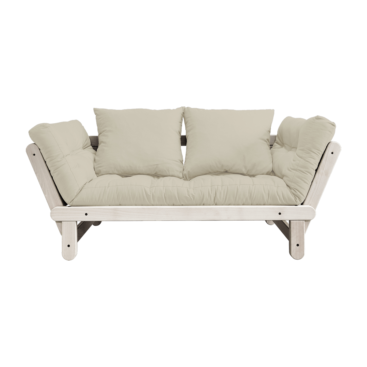 Canapé convertible 2 places beige Beat - Karup Design - The Cool Republic