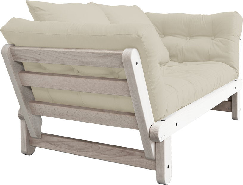 Canapé convertible 2 places beige Beat - Karup Design - The Cool Republic
