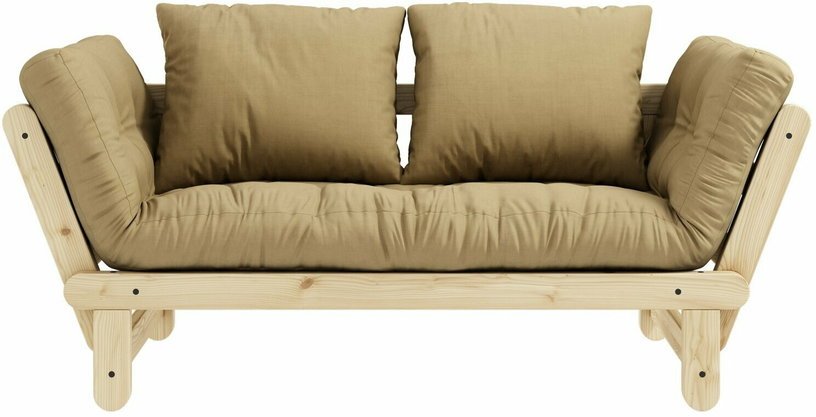 Canapé convertible 2 places beige blé Beat - Karup Design - The Cool Republic