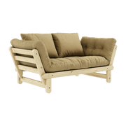 Canapé convertible 2 places beige blé Beat - Karup Design - The Cool Republic