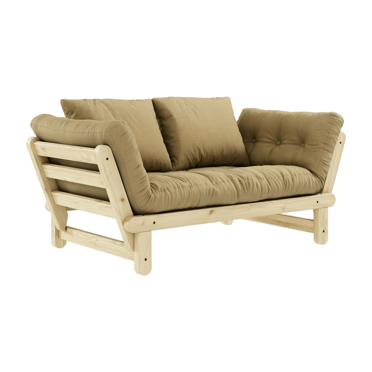 Canapé convertible 2 places beige blé Beat - Karup Design - The Cool Republic
