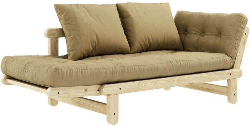 Canapé convertible 2 places beige blé Beat - Karup Design - The Cool Republic
