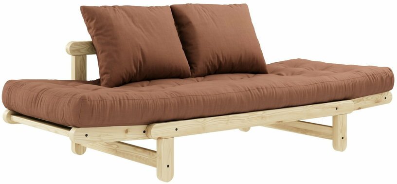 Canapé convertible 2 places marron argile Beat - Karup Design - The Cool Republic