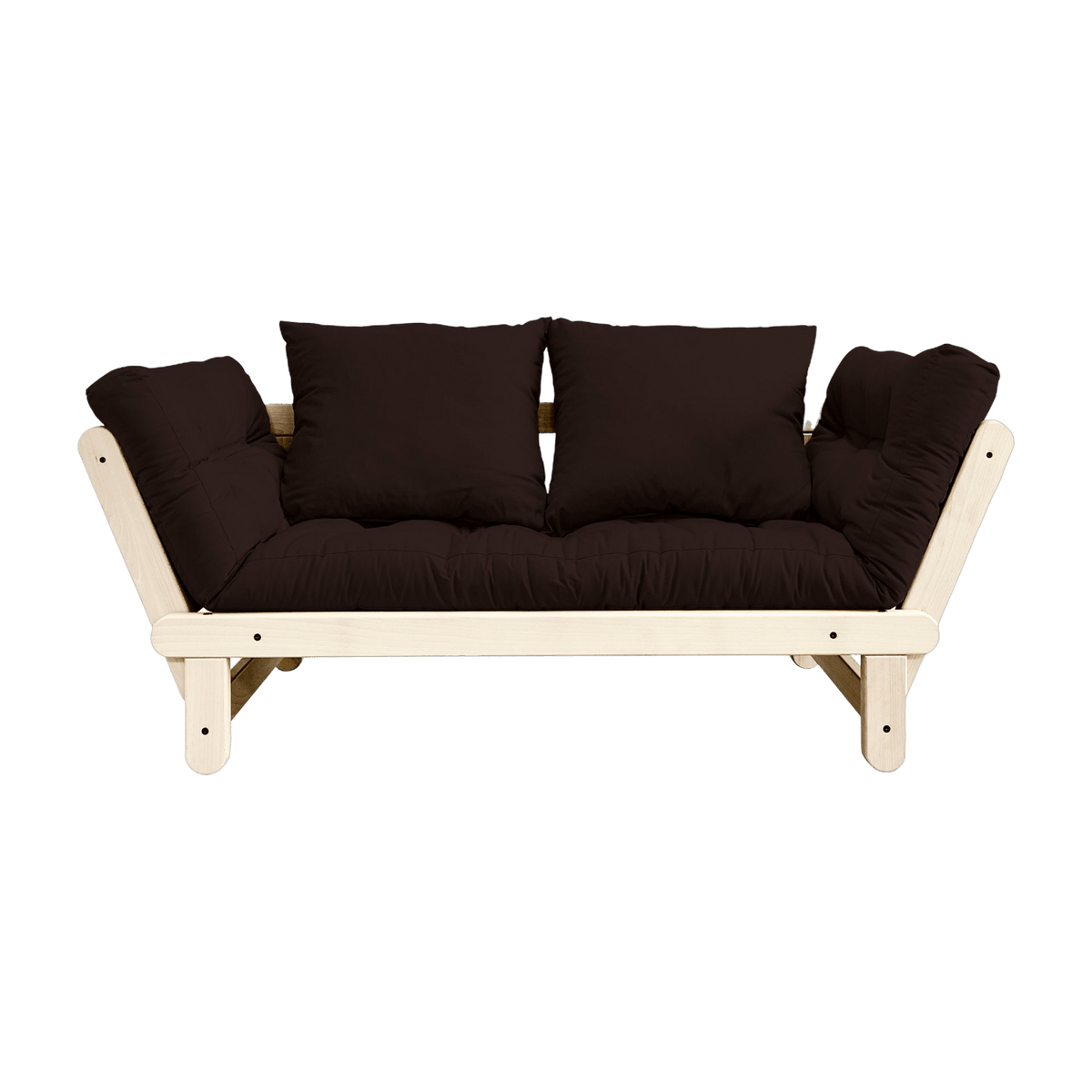 Canapé convertible 2 places marron Beat - Karup Design - The Cool Republic